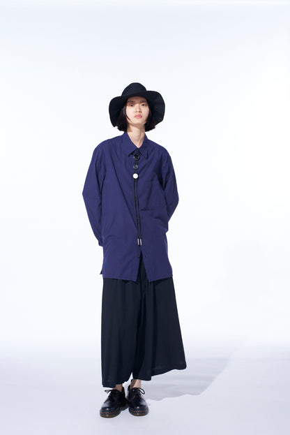 BROADCLOTH CHAMBRAY LOOSE-FIT REGULAR COLLAR SHIRT