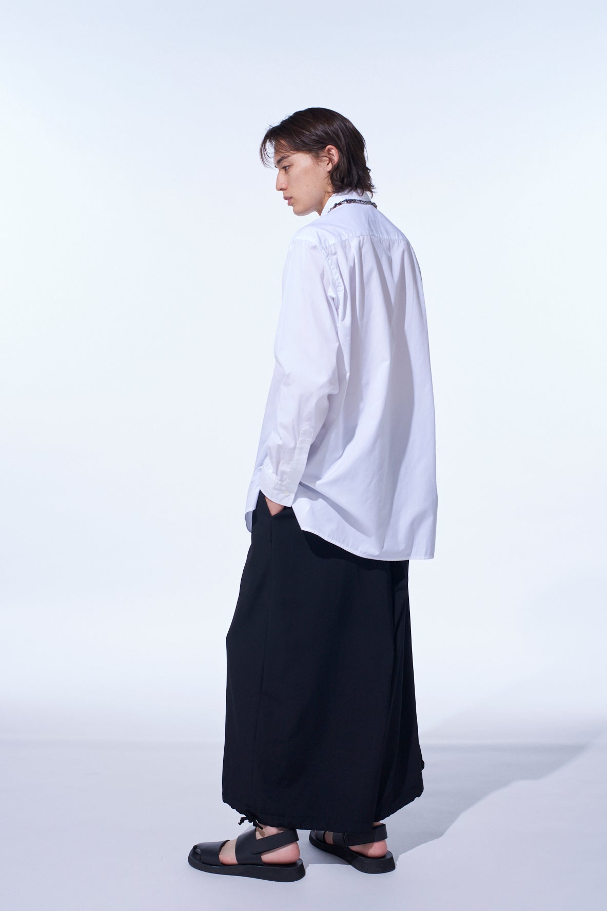 COTTON BROAD LOOSE-FIT REGULAR COLLAR SHIRT