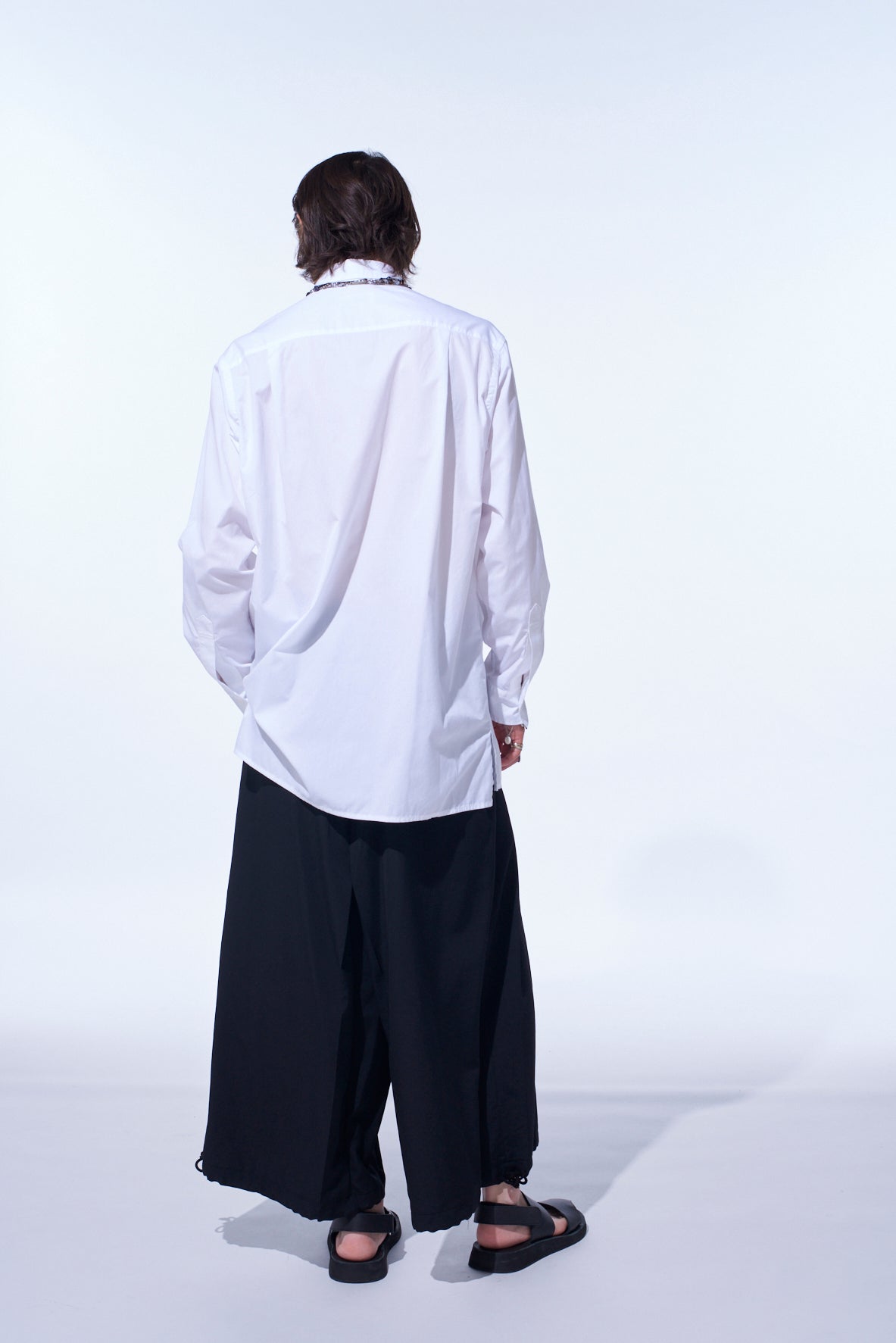 COTTON BROAD LOOSE-FIT REGULAR COLLAR SHIRT