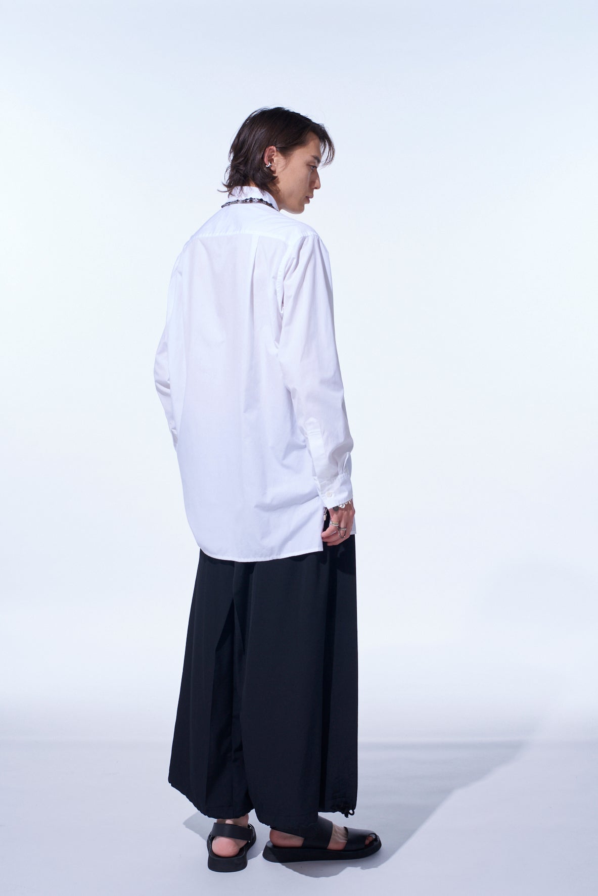 COTTON BROAD LOOSE-FIT REGULAR COLLAR SHIRT