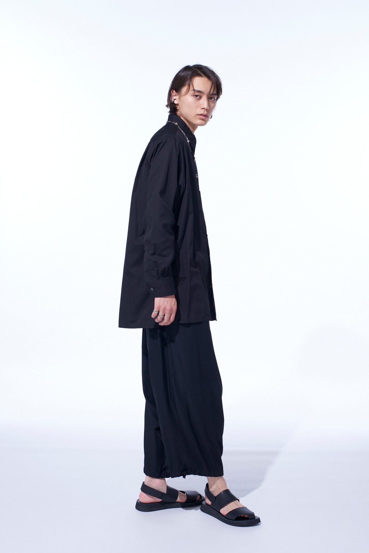 COTTON BROAD LOOSE-FIT REGULAR COLLAR SHIRT