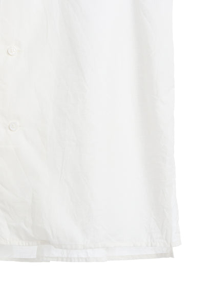 COTTON SILK LOAN LOOSE-FIT OPEN COLLAR SHIRT