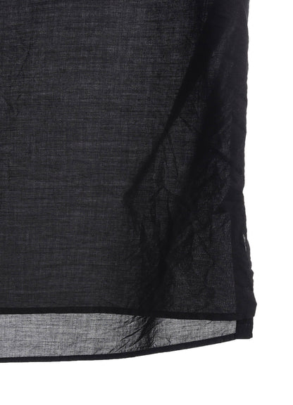 COTTON SILK LOAN LOOSE-FIT OPEN COLLAR SHIRT