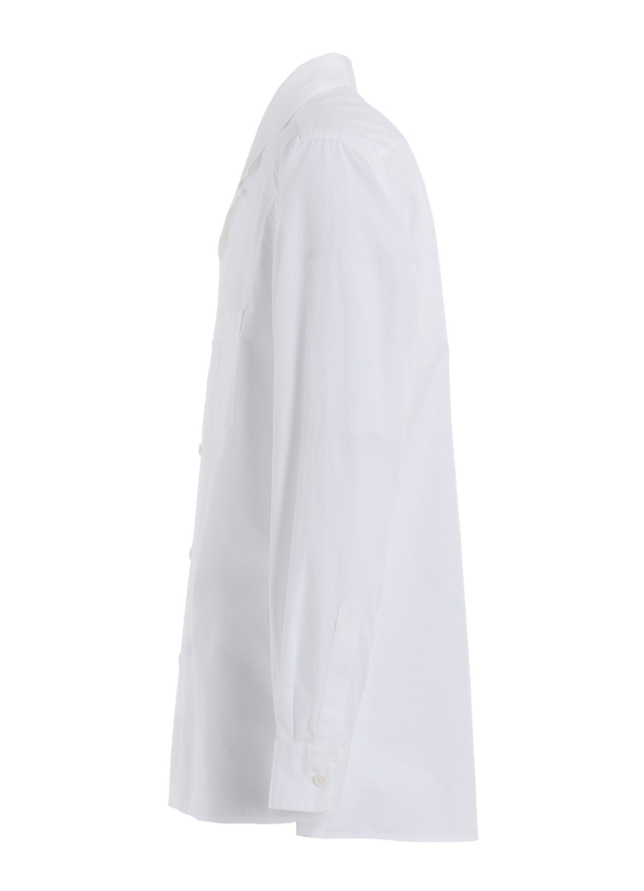 COTTON BROAD LOOSE-FIT OPEN COLLAR SHIRT