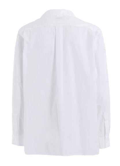 COTTON BROAD LOOSE-FIT OPEN COLLAR SHIRT