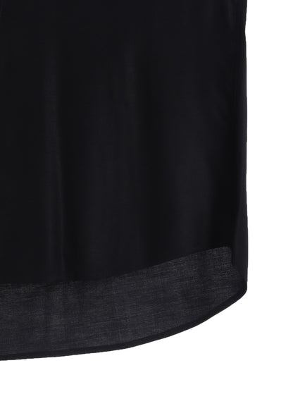 RAYON TWILL LOOSE FIT STAND COLLAR SHIRT