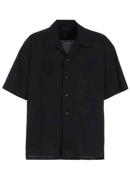 BAROQUE EMBROIDERY OPEN-COLLAR SHIRT