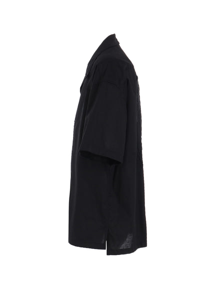 BAROQUE EMBROIDERY OPEN-COLLAR SHIRT