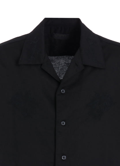 BAROQUE EMBROIDERY OPEN-COLLAR SHIRT