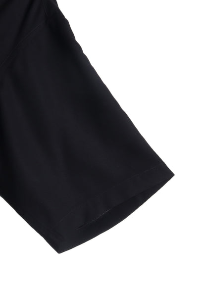 RAYON TWILL OVERSIZED STAND COLLAR SHIRT