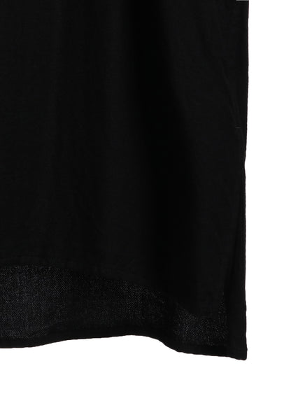 VISCOSE TWILL CUT-OFF OVERSIZED REGULAR COLLAR SHIRT