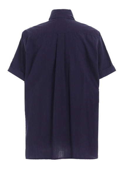 BROADCLOTH CHAMBRAY SHORT-SLEEVE STALL SHIRT