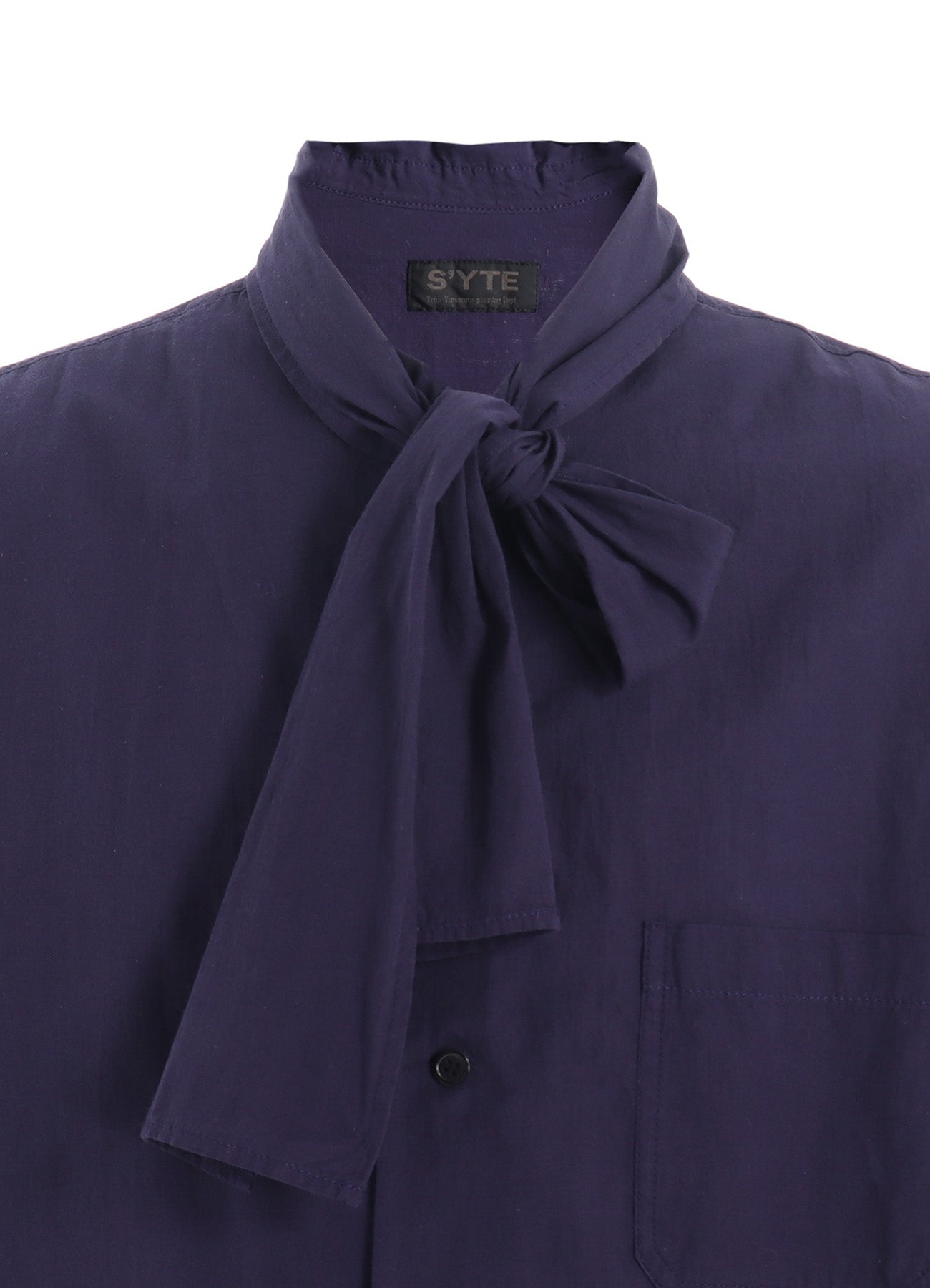 BROADCLOTH CHAMBRAY SHORT-SLEEVE STALL SHIRT
