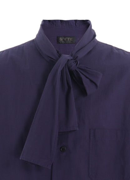 BROADCLOTH CHAMBRAY SHORT-SLEEVE STALL SHIRT