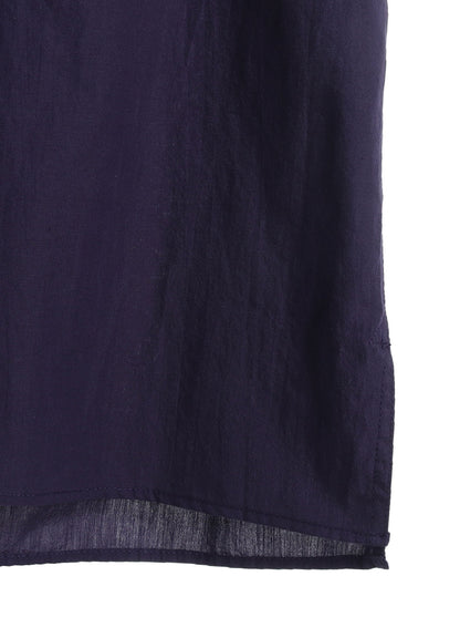 BROADCLOTH CHAMBRAY SHORT-SLEEVE STALL SHIRT