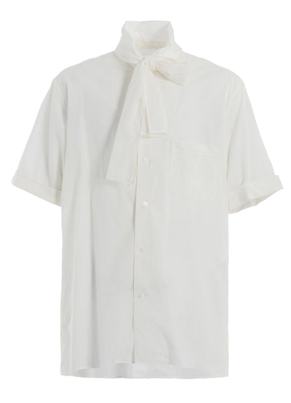 COTTON SILK LOAN SHORT-SLEEVE STALL SHIRT