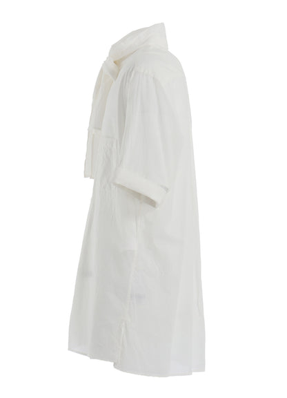 COTTON SILK LOAN SHORT-SLEEVE STALL SHIRT