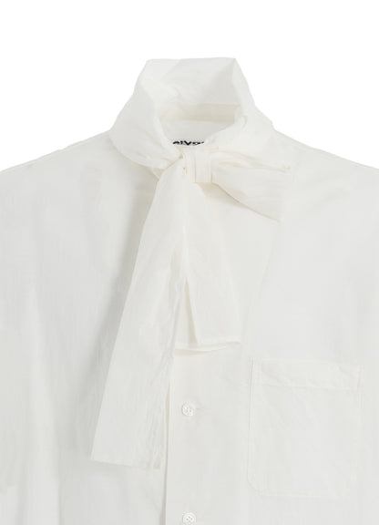 COTTON SILK LOAN SHORT-SLEEVE STALL SHIRT