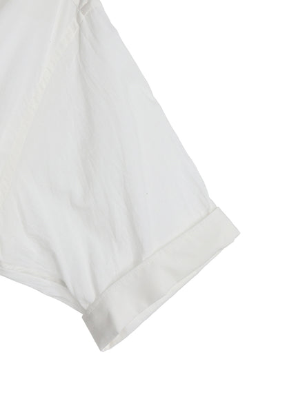 COTTON SILK LOAN SHORT-SLEEVE STALL SHIRT