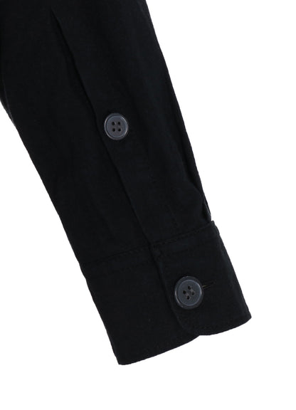 COTTON/LINEN POPLIN PLEATED OVERSIZE SHIRT