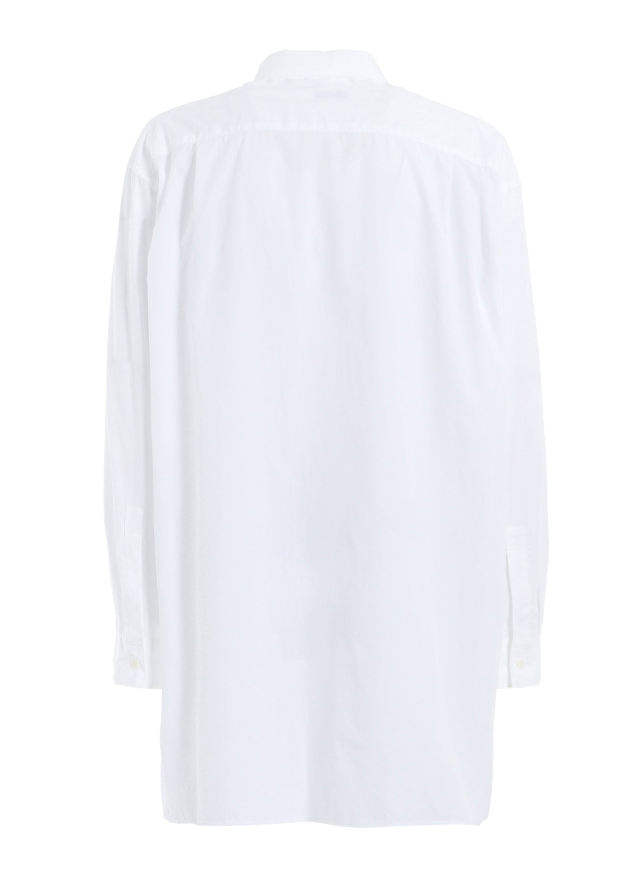 COTTON BROAD RIBBON COLLAR SHIRT