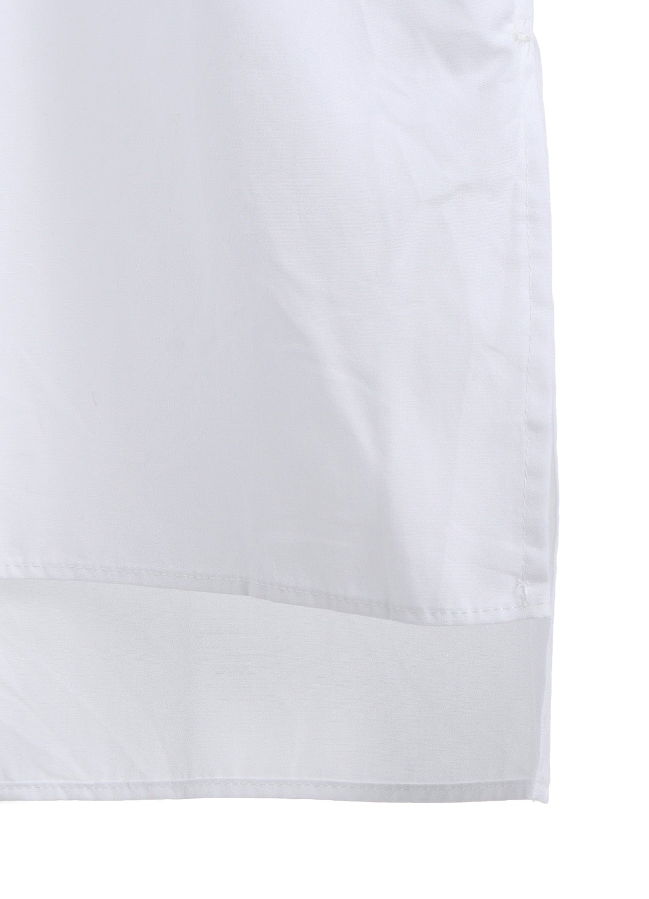 COTTON BROAD RIBBON COLLAR SHIRT