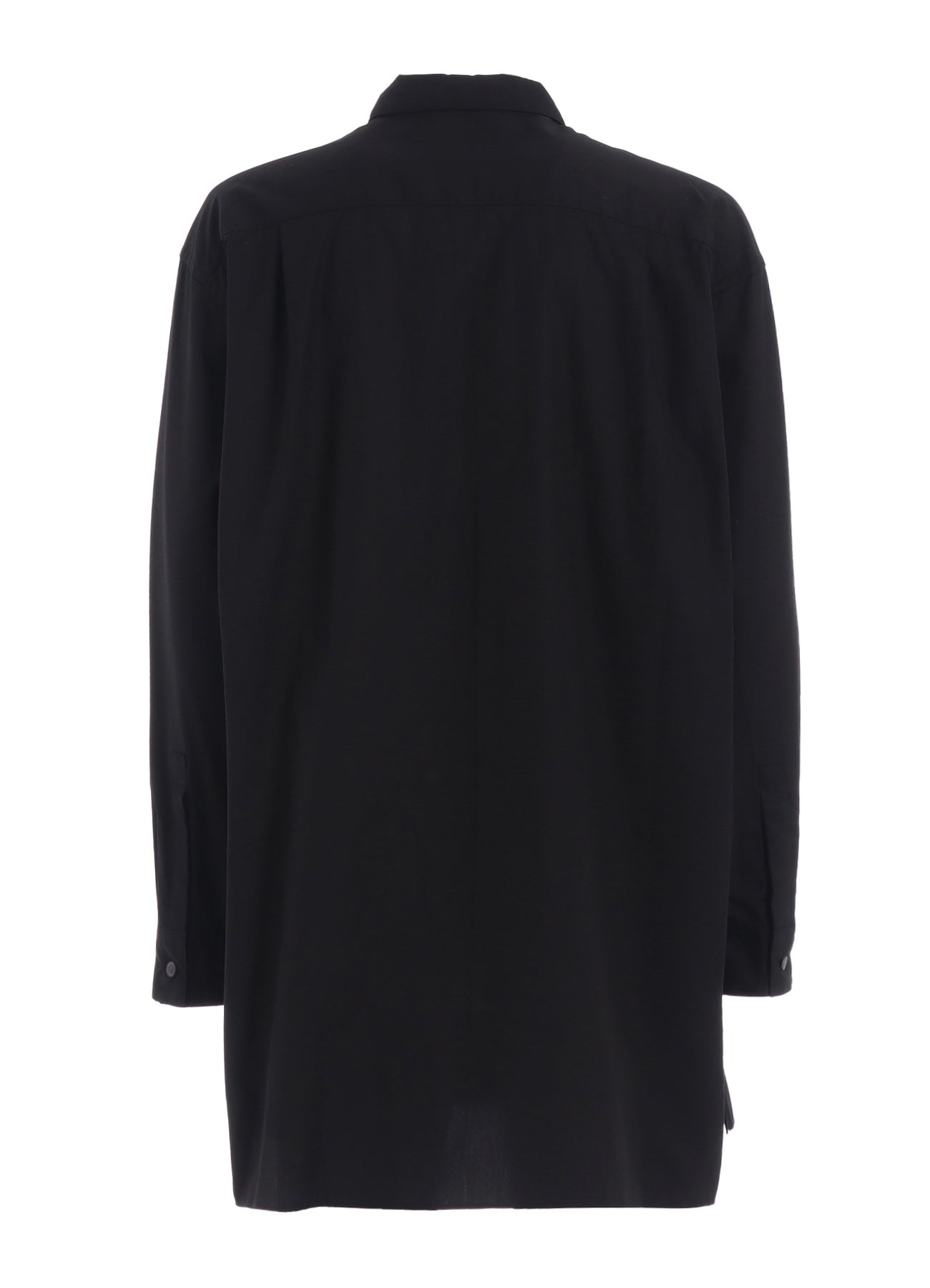 COTTON BROAD RIBBON COLLAR SHIRT