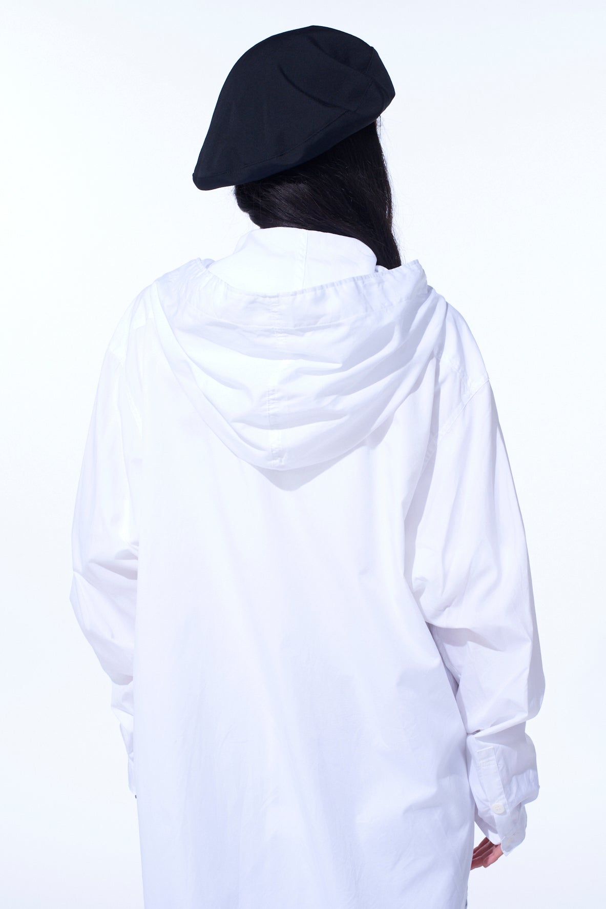 COTTON BROAD HOODED SHIRT