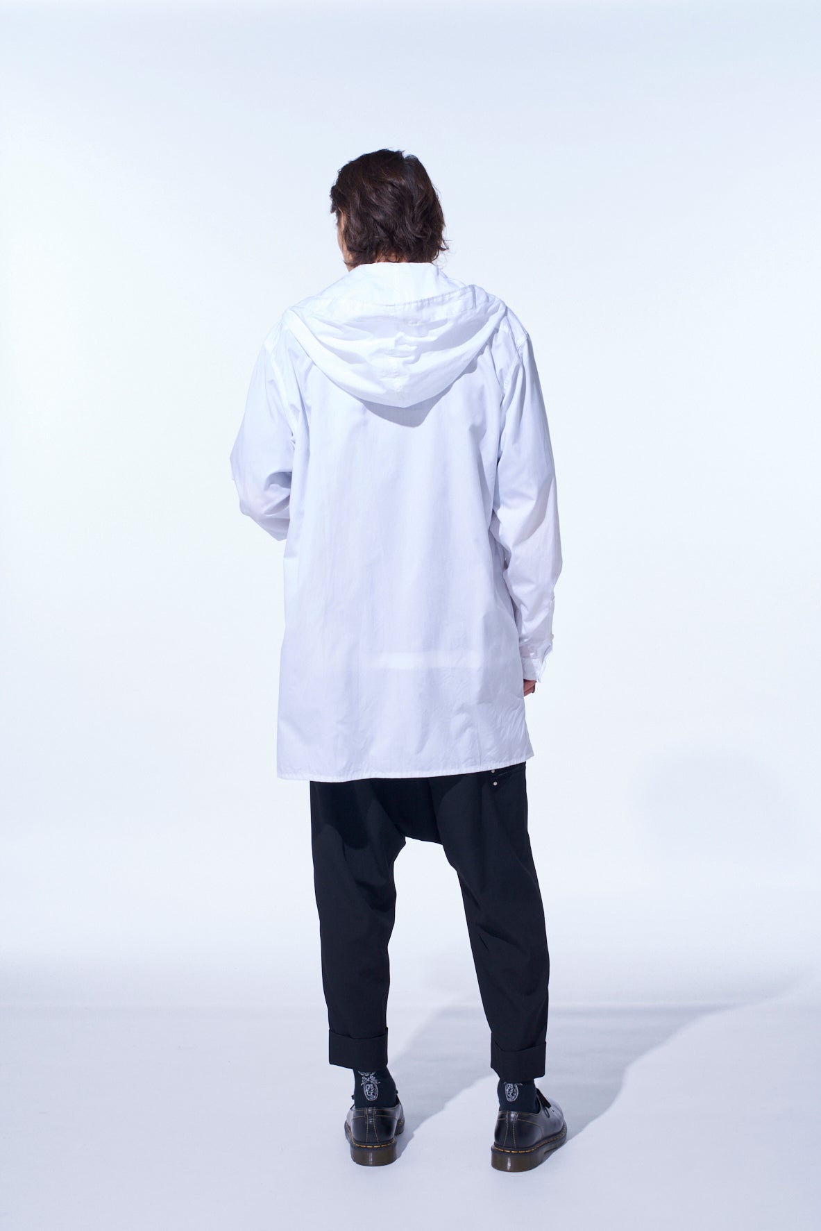 COTTON BROAD HOODED SHIRT