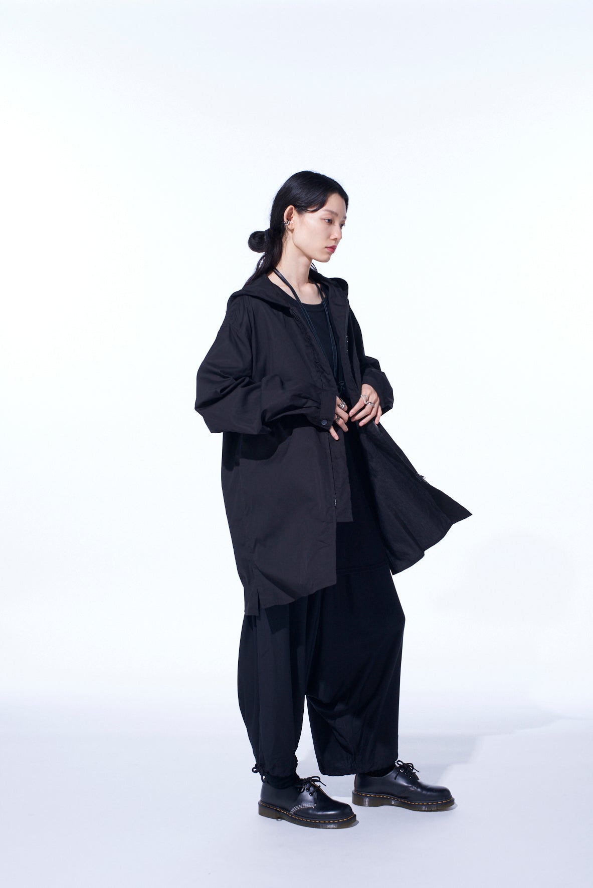 COTTON BROAD HOODED SHIRT
