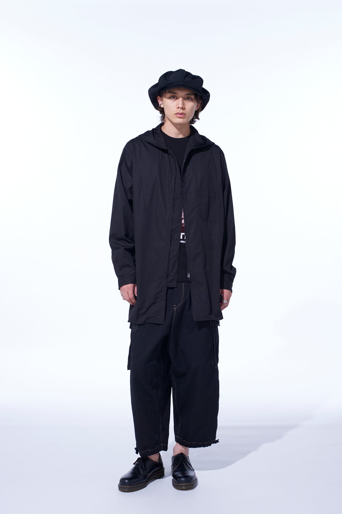 COTTON BROAD HOODED SHIRT