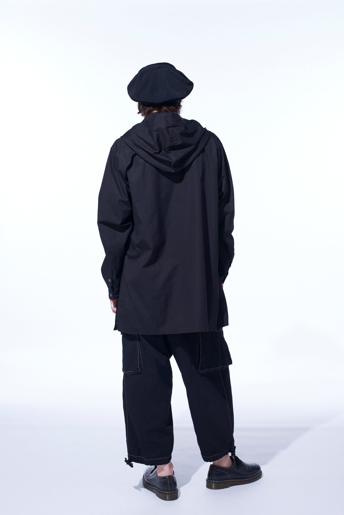 COTTON BROAD HOODED SHIRT