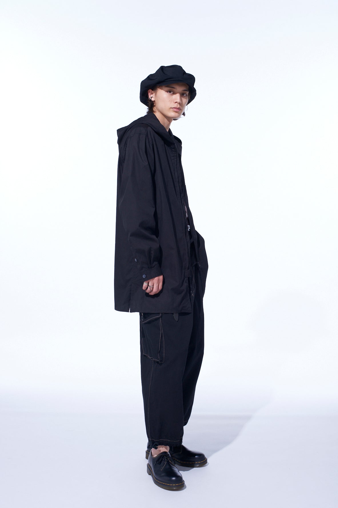 COTTON BROAD HOODED SHIRT