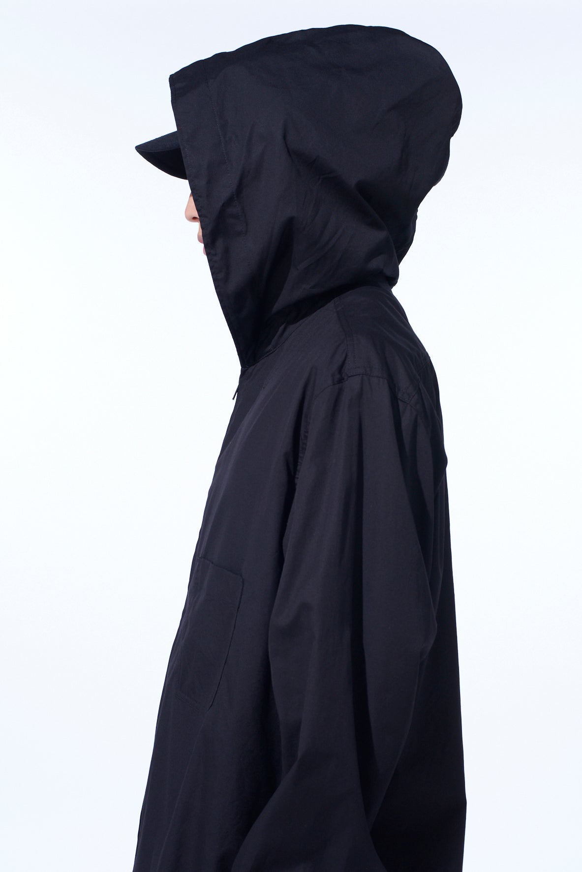 COTTON BROAD HOODED SHIRT