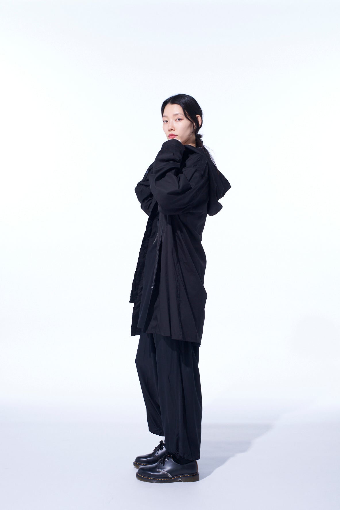 COTTON BROAD HOODED SHIRT