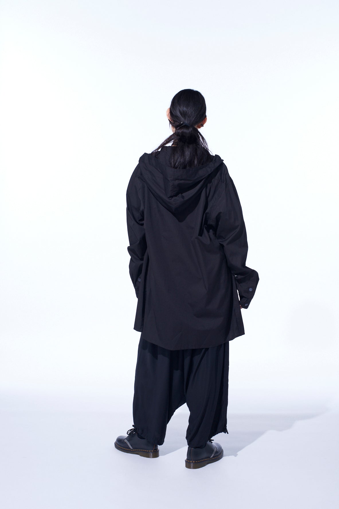 COTTON BROAD HOODED SHIRT