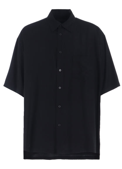 RAYON TWILL OVERSIZED SHORT-SLEEVE SHIRT
