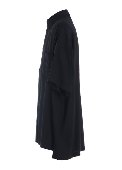 RAYON TWILL OVERSIZED SHORT-SLEEVE SHIRT