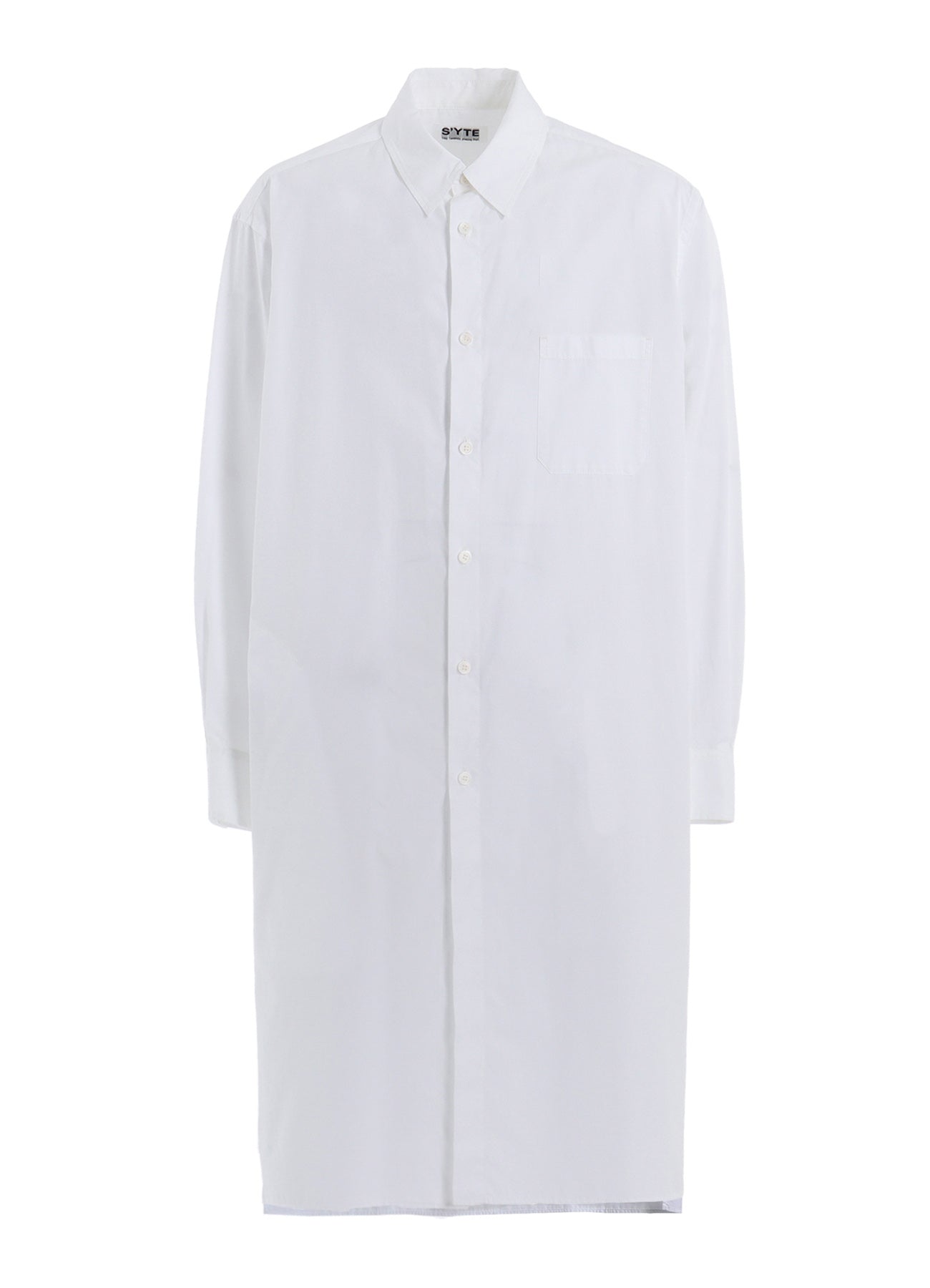 COTTON BROAD REGULAR COLLAR LONG SHIRT