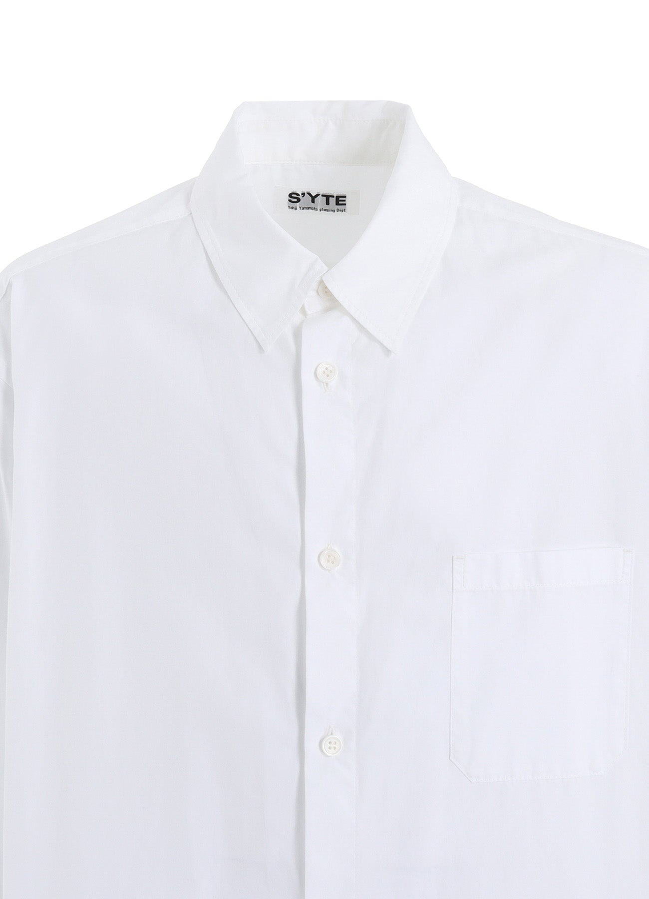 COTTON BROAD REGULAR COLLAR LONG SHIRT