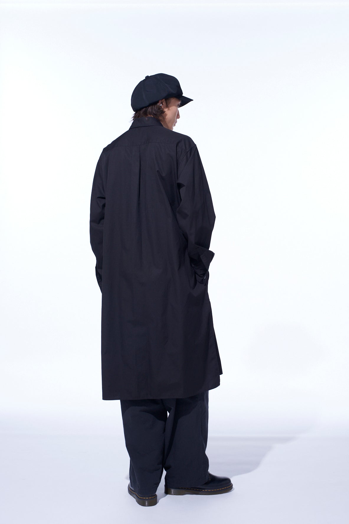 COTTON BROAD REGULAR COLLAR LONG SHIRT