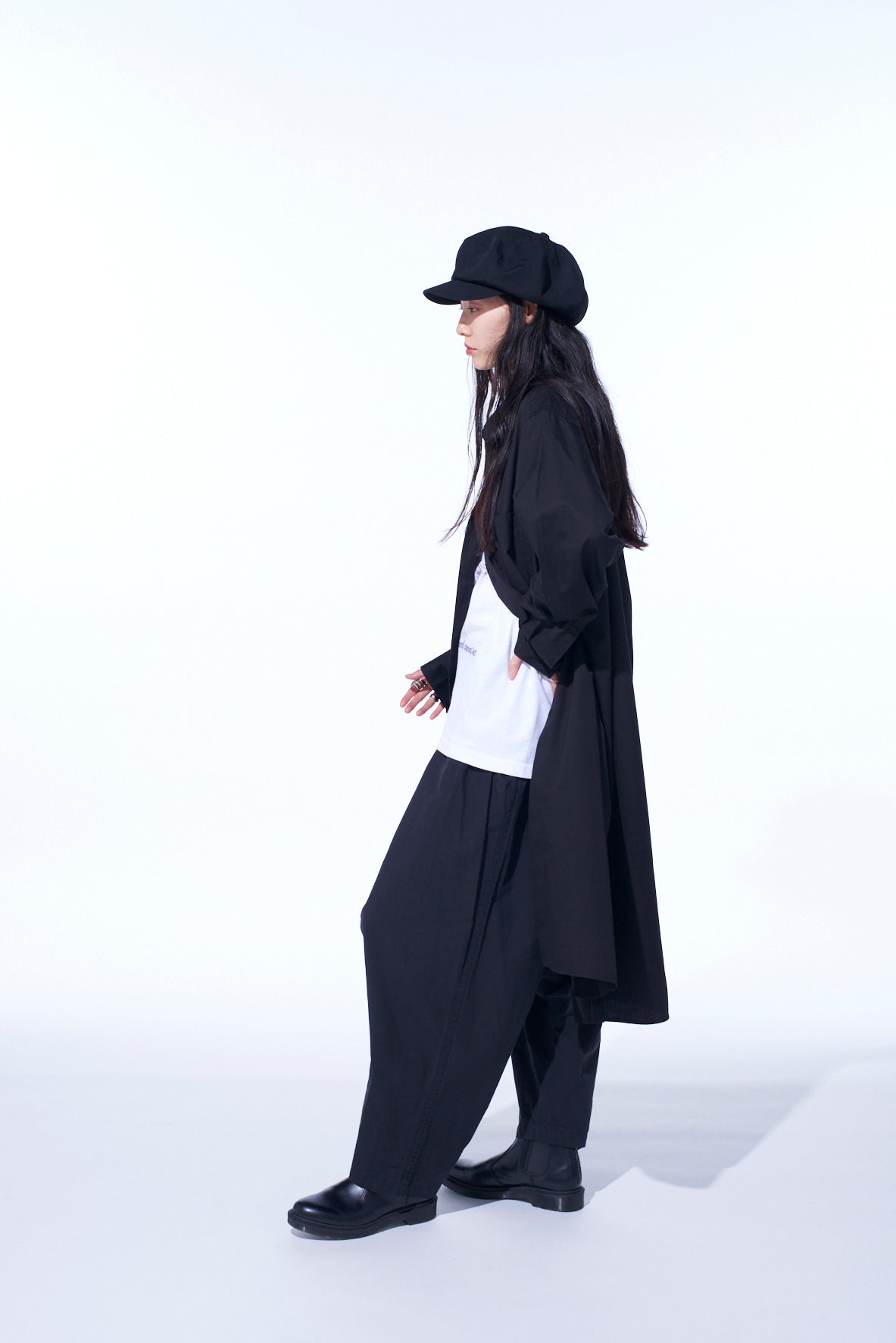 COTTON BROAD REGULAR COLLAR LONG SHIRT