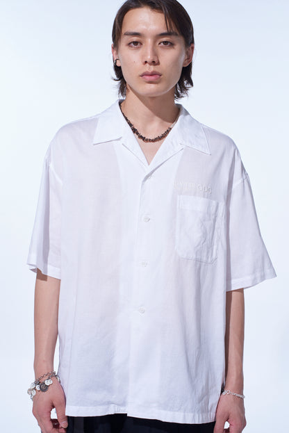 S’YTE × GDC Collaborate Collection- EMBROIDERY OPEN COLLAR SHIRT