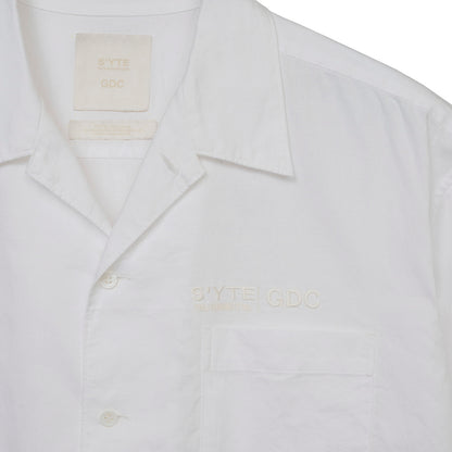 S’YTE × GDC Collaborate Collection- EMBROIDERY OPEN COLLAR SHIRT