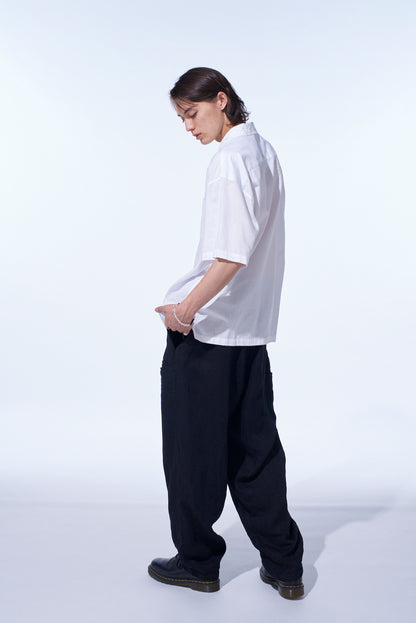 S’YTE × GDC Collaborate Collection- EMBROIDERY OPEN COLLAR SHIRT