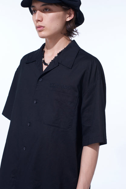 S’YTE × GDC Collaborate Collection- EMBROIDERY OPEN COLLAR SHIRT