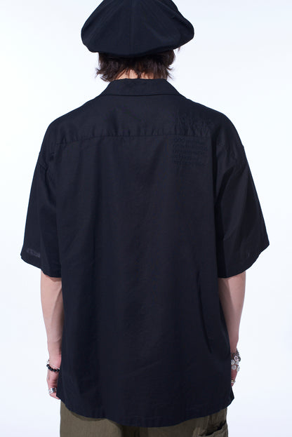 S’YTE × GDC Collaborate Collection- EMBROIDERY OPEN COLLAR SHIRT