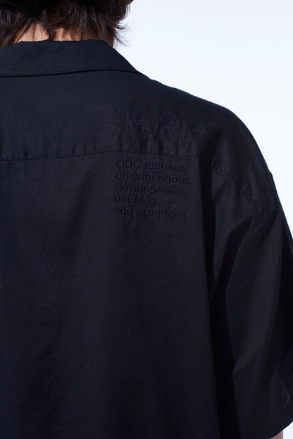 S’YTE × GDC Collaborate Collection- EMBROIDERY OPEN COLLAR SHIRT
