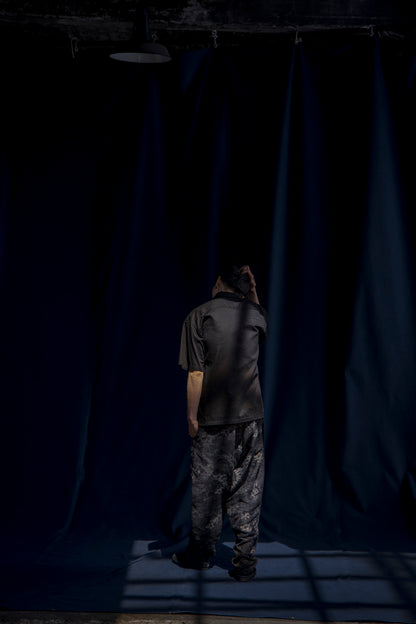 S’YTE × GDC Collaborate Collection- EMBROIDERY OPEN COLLAR SHIRT