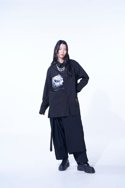 S'YTE x KOICHI IYODA ARTWORK PRINTED SHIRT -Die Nacht aus Blei-